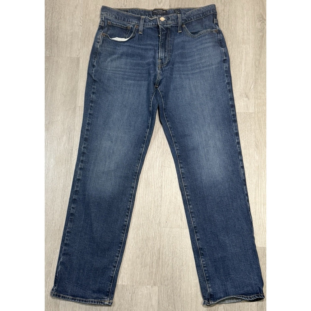 Lucky Brand 221 Straight Jeans Mens 32x30 Blue Medium Wash Stretch Denim Casual